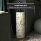 Red Lantern 24" Abstract Green & Gold Umbrella Stand