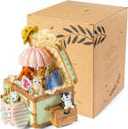Cat Music Box Gift for Girlfriend Wife Daughter Grandma Granddaughter Sister Friends, Cute Kitty Musical Box Anniversary Birthday Gifts Kitten Lover Mother Day Present
