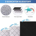 Fixwal Black Underbed Storage Bags with Clear Window and 2 Reinforced Handles Under Bed Storage Containers for Clothing, Bedding, Comforter (2 Pack)