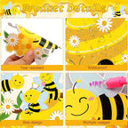 HIQINLUG Bee Bulletin Board Decorations Set, Summer Bee Jesus Religious Bulletin Board Decorations Christian Cutout for Classroom Back to School Library Home Window Wall Birthday Decor