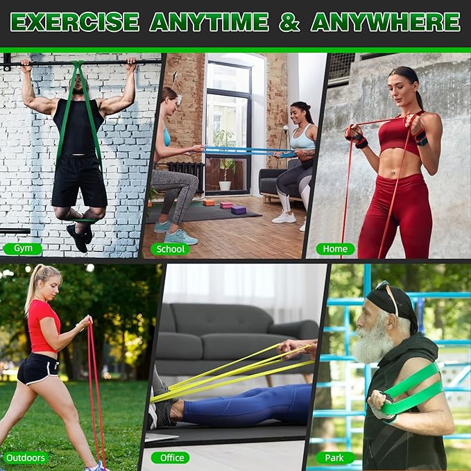 Resistance Bands for Working Out, Pull Up Assist Bands Set, Workout for Women and Men, Exercise Bands,Training, Plasticity, Physical Therapy at Home/Gym