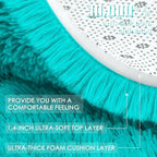 OLANLY 9x12 Machine Washable Large Area Rugs for Living Room, Bedroom, Soft Fluffy Shaggy Bedside Rug, Indoor Floor Carpet for Kids Girls and Boys, Dorms, Nursery, Home Decor Aesthetic, Teal Blue