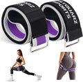 Booty Bands for Working Out, Blood Flow Restriction Bands for Women/Men, Adjustable Velcro Occlusion Resistance Bands BFR Training Bands for Glutes & Hip Building 2 Pack