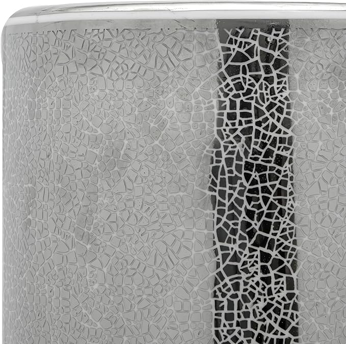 Red Lantern 24" Silver Crackle Umbrella Stand