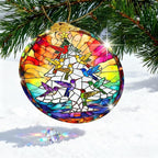 Hummingbird Stained Glass Thank You Gifts for Women Christmas Tree Decorations Crystal Ornaments Appreciation Gifts for Coworkers Teacher Best Friend Boss Birthday Gifts for Mom Car Hanging Ornament