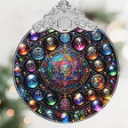 Alchemy Stained Glass Hanging Ornament - Christmas Tree Decoration Idea