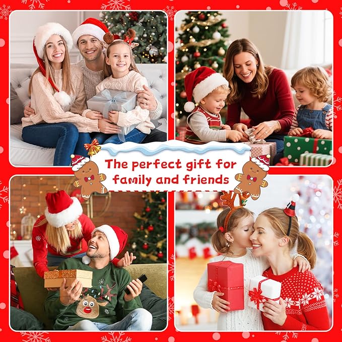 Christmas Snow Globes, Light Up Snow Globe with 6H Music Timer, Auto Snowfall, USB or Battery Powered, Christmas Globe with Santa Snow Globe Scene, Indoor Christmas Decorations for Home, 11.4 Inch
