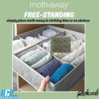 Richards Homewares Moth Away Herbal Repellent – 18 Jumbo Sachets with Hanging Hooks, All-Natural & Non-Toxic Moth Protection, Fresh Mint Scent, Made in USA