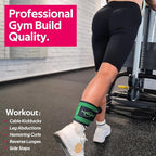 WALITO Ankle Resistance Bands with Cuffs, Exercise Bands for Legs and Butt, Booty Workout Equipment for Kickbacks and Hip Fitness Training