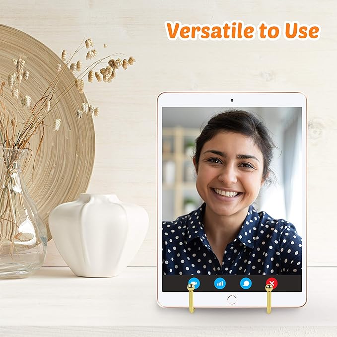 Mocoosy 2 Pack 6 Inch Gold Plate Stands for Display, Metal Square Wire Easel Stand, Plate Holder Display Stands, Picture Frame Stands for Display Photos, Decorative Platter, Plaques and Table Arts