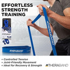 THERABAND High Resistance Band, Heavy Elastic Super Band for Full Body Workouts, Physical Therapy, Strength Training, Durable 41” Loop Exercise Band, 35 lbs Resistance