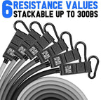 Heavy Resistance Bands for Working Out, 300lbs/360lb/420lb Exercise Bands Workout Bands with Handles, Door Anchor, Ankle Straps, Home Gym Workout Equipment for Men Fitness Strength Training Stretching