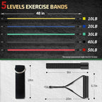 VEICK Resistance Bands, Exercise Bands, Workout Bands, Resistance Bands for Working Out with Handles for Men and Women, Exercising Bands for Fitness Weights Work Out at Home