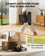 Under Desk Elliptical Machine, Electric Leg Exerciser for Seniors, Quiet & Portable Electric Seated Eclipse Exercise Training Machine with Remote, 12 Speeds & Mute Function, Manual & Auto Mode