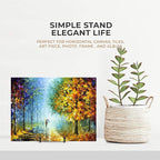 TR-LIFE Plate Stands for Display - 6 Inch Stand + Metal Frame holder stand Picture, Decorative Plate, Book, Photo Easel (2 Pack)