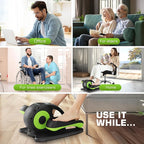 Ancheer Under Desk Elliptical,Ellipse Leg Exerciser for Seniors Fully Assembled, Electric Seated Pedal Elliptical Exerciser with Remote &12 Resistance Adjustable Speed