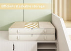 Vailando Side-Supported Under Bed Storage Containers, 6 Inches Tall 60L Underbed Storage Bins with Sturdy Handles and Sidewalls, Closet Organizer for Clothes, Blankets, Seasonal Items, Beige, 2-Pack