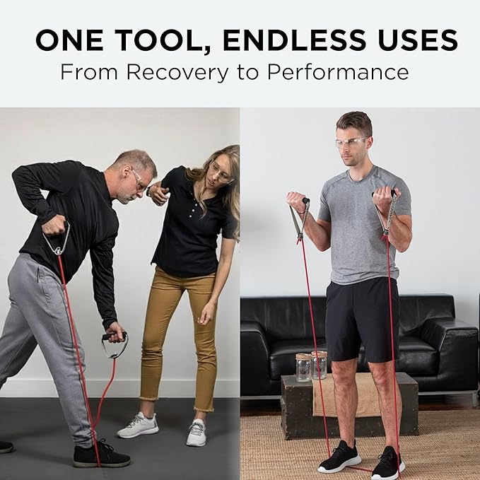 THERABAND Latex Resistance Tubing, Red, Medium Level 2, 100 ft Roll, Professional Grade Resistance Band for Exercise, Upper and Lower Body Workouts, Cut-to-Length, Color-Coded Levels