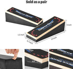 2-in-1 Wobble Balance Board & Calf Stretcher (2-Pack) – for Ankle Physical Therapy, Home Gym Fitness, Senior Balance & Office Stretching, Portable Stability Trainer