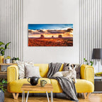 Monument Valley Mountain Wall Art Sunset Desert Wall Decor Nature National Park Posters Arizona Landscape Pictures Modern Scenery Canvas Prints Artwork for Living Room Bedroom Home Decorations 20x40"