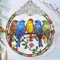 Christmas Ornaments - Stained Glass Christmas Decor - Birds Ornaments for Christmas Tree - Christmas Tree Ornament - Bird Lover Gift - Gifts for Friends - Xmas Gift Ideas - Gift Exchange