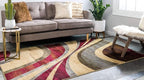 Unique Loom Barista Collection Area Rug - Ngada (2' 2" x 3' 1" Rectangle, Beige/ Red)