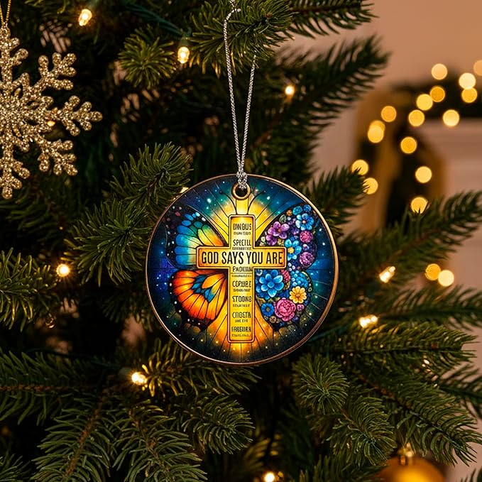 Nativity Cross Christmas Ornament 2026, Christian Christmas Ornaments Religious Gift, Cross Christmas Tree Decor, Nativity Scene Ornament Easter Faith Decor