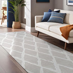 Modern Indoor Rug Diamond 2x7 Area Rugs for Living Room Luxury Kitchen Bedroom Durable Soft Geometric Durable Low and High Pile Stain Resistant Non Shedding Area Carpet 2x7