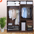 ELONG HOME Solid Wooden Hangers 20 Pack, Wood Suit Hangers with Extra Smooth Finish, Precisely Cut Notches and Chrome Swivel Hook, Clothes Hangers for Shirt Coat Jacket Dress, Natural