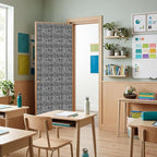 Hahafelt 1.3x39 ft Fabric Bulletin Board Roll Composition Notebook Bulletin Board Marble Non-Woven Reusable Waterproof Erasable Wrinkle Resistant Fabric Roll for Background Decor DIY Craft