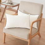 Oubonun 14x20 Pillow Inserts Set of 2 - Rectangle Decorative Throw Pillows for Sofa Couch Bed Living Room Beige 100% Polyester Filling 14 x 20 Inch Lumbar Pillows