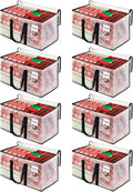 BlissTotes Moving Bags, 76L 8-Pack Storage Bags, Moving Box Heavy Duty Extra Large, Moving Totes with Zipper, Reinforced Handles Boxes for Packaging Moving, Decorative Wreath Storage