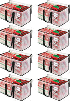 BlissTotes Moving Bags, 76L 8-Pack Storage Bags, Moving Box Heavy Duty Extra Large, Moving Totes with Zipper, Reinforced Handles Boxes for Packaging Moving, Decorative Wreath Storage