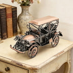 Tipmant Antique Vintage Car Model Metal Wall Home Office Decoration Table Wall Room Decor Ornaments Handmade Handicrafted Collections Collectible Vehicle Gifts