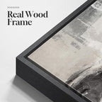 Large Framed Neutral Abstract Wall Art for Living Room, 3 Piece Modern Canvas Prints Paintings Artwork for Walls, Black Beige Brown Neutral Tone Pictures for Hallway Bedroom Office Wall Decor 24x36 In