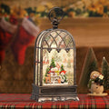 Snow Globe Christmas with Snowman Elk, Lighted Christmas Snow Globes with Timer, Swirling Musical Glittering Snow Globes Lantern for Christmas Decoration(Snowman Elk Squirrel)