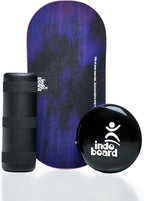 The Indo Board “Rocker” Training Package. Included Balance Board, Roller, and Cushion. Balance Training for Core Strength, Stability & Athletic Performance - Surfing, Skateboarding, Snowboarding. Designed for Progression.
