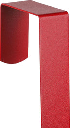 Sattiyrch 15" Wreath Hanger for Front Door,Sturdy Steel Wreath Door Hanger,Over The Door Hanger Hook (Red,4)