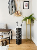 Mango Steam Round Cat Spiral Umbrella Stand 22" Tall, Black