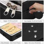 2 Pack Under bed Storage Containers, 90L Large Capacity Bedroom Closet Organizers and Storage Bins Foldable Underbed Storage Bags for Clothes, Blanket, Towels, Comforter, Sweaters, Linen Sheet Black