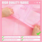 Windyun 40 Over the Door Shoe Organizer Large Breathable Mesh Pockets Pink Hanging Shoe Rack for Closet Behind Door Hanger Storage Holder Nonslip Hooks for Women Entryway Bedroom Utility Room