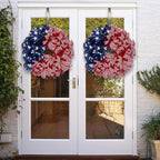 250th Anniversary Patriotic Wreath, 4th of July Wreath for Front Door, Patriotic Wreath Handmade Eagle Wreaths, Memorial Day Home Decoration for Indoor and Outdoor (D)