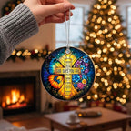 Nativity Cross Christmas Ornament 2026, Christian Christmas Ornaments Religious Gift, Cross Christmas Tree Decor, Nativity Scene Ornament Easter Faith Decor