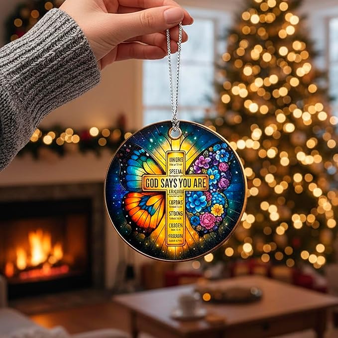 Nativity Cross Christmas Ornament 2026, Christian Christmas Ornaments Religious Gift, Cross Christmas Tree Decor, Nativity Scene Ornament Easter Faith Decor