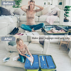 Vacuum Bag for Travel, Professional IPX8 Waterproof Reusable Vacuum Compression Bags for Travel Suitcases, Durable Space Saver Bag(2 Large,No Pump)