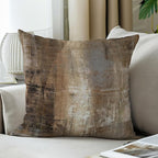 Taupe Abstract Art Artwork Pillow Cover, Gallery Modern Decorative Throw Pillows Cushion Cover for Bedroom Sofa Living Room 26 x 26 Inch Set of 2
