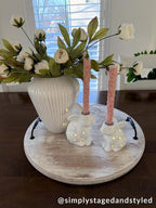 Mud Pie Led Bunny Taper Holder; Large 6" x 4 1/2"