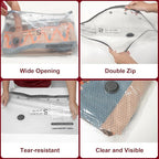 Vacuum Storage Bags with Portable Electric Pump,23.6 * 15.7in,Space Saver Sealer Bags, Airtight Compression Bags for Clothes, Pillows, Comforters, Blankets, Bedding (9 Pack)