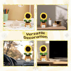 Inspirational Gift - Positive Sunflower Doll Crochet - You are The Sunshine - Positive Gift for Mom, Teacher, Wife, Friend, Sister, Coworker - Mothers Day, Birthday, for Women