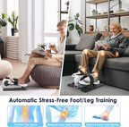 2025 New Under Desk Elliptical Machine,Portable Seated Pedal Exercise Machine for Seniors, 12 Adjustable Speed Elipse Leg Exerciser with Remote Control,Quiet Foot Exercise Machine for Home Office